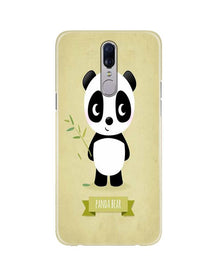 Panda Bear Mobile Back Case for Oppo F11  (Design - 317)