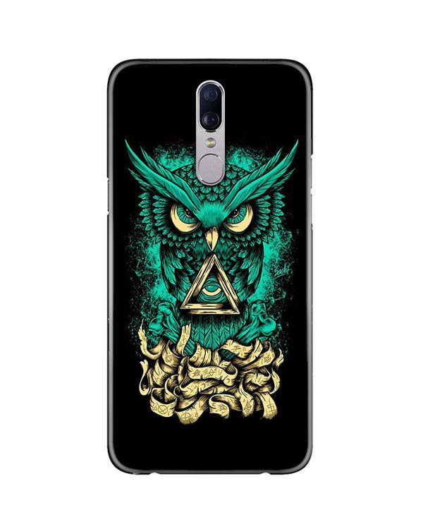Owl Mobile Back Case for Oppo F11  (Design - 358)