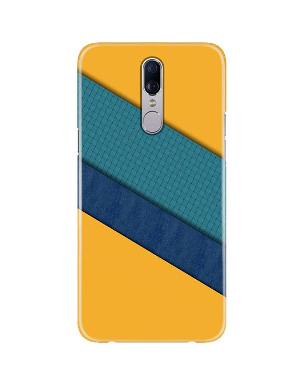 Diagonal Pattern Mobile Back Case for Oppo F11  (Design - 370)