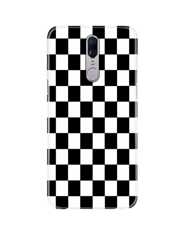 Black White Boxes Mobile Back Case for Oppo F11  (Design - 372)