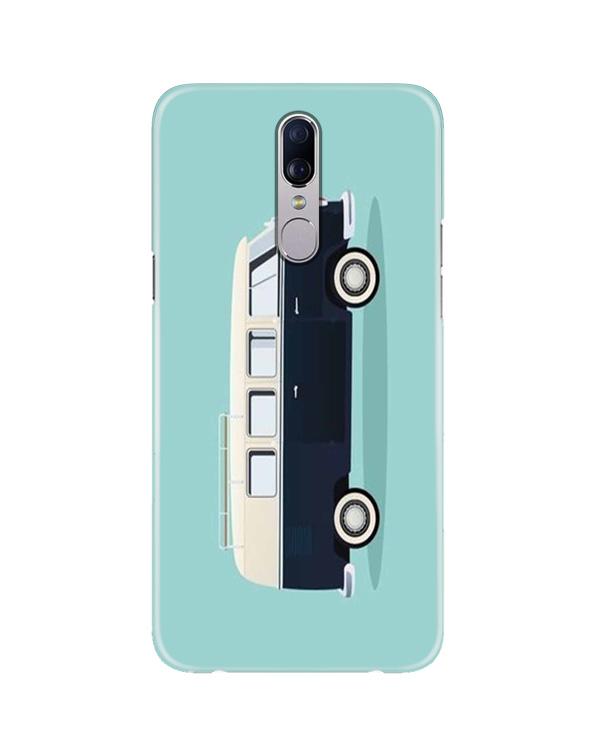 Travel Bus Mobile Back Case for Oppo F11  (Design - 379)