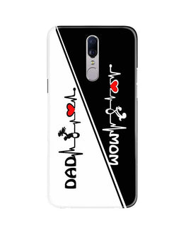Love Mom Dad Mobile Back Case for Oppo F11  (Design - 385)