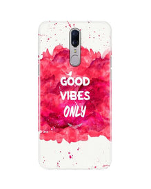 Good Vibes Only Mobile Back Case for Oppo F11  (Design - 393)