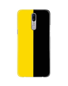 Black Yellow Pattern Mobile Back Case for Oppo F11  (Design - 397)