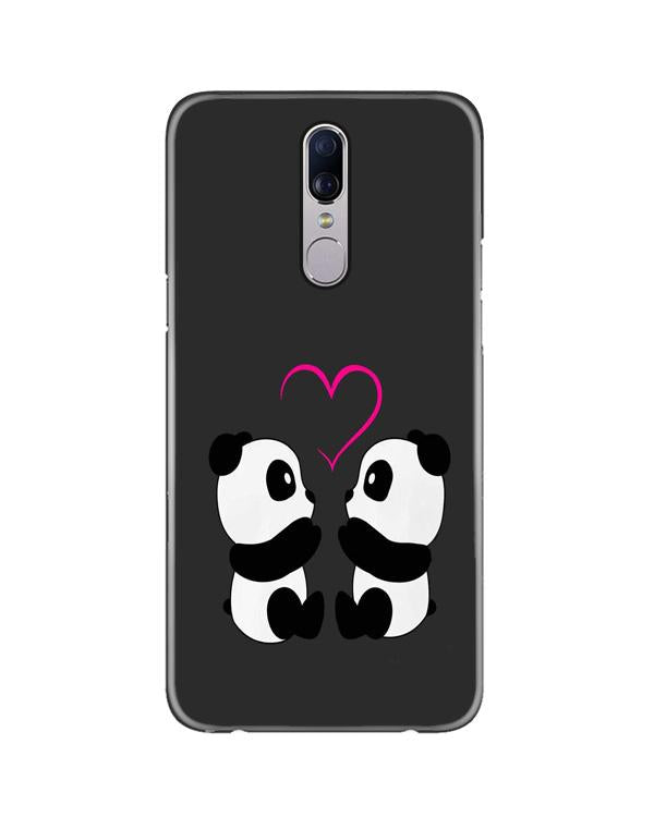 Panda Love Mobile Back Case for Oppo F11  (Design - 398)