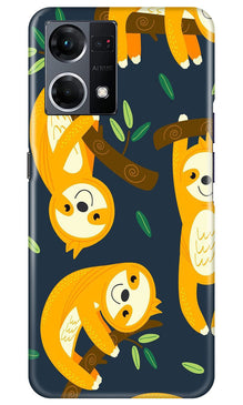 Racoon Pattern Mobile Back Case for Oppo F12 Pro (Design - 2)