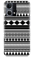 Black white Pattern Case for Oppo F12 Pro