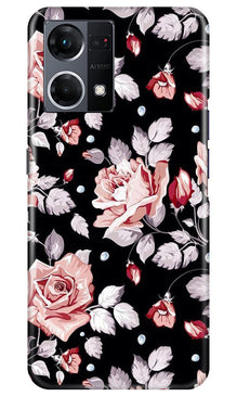 Pink rose Mobile Back Case for Oppo F12 Pro (Design - 12)