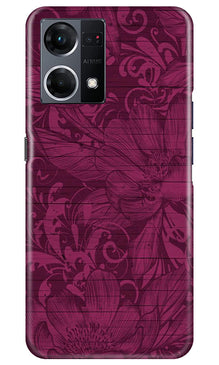 Purple Backround Mobile Back Case for Oppo F12 Pro (Design - 22)