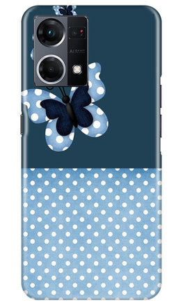 White dots Butterfly Case for Oppo F12 Pro