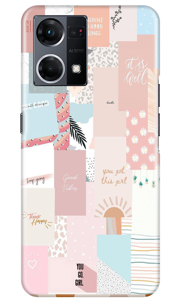 Shinny Blue Background Case for Oppo F12 Pro