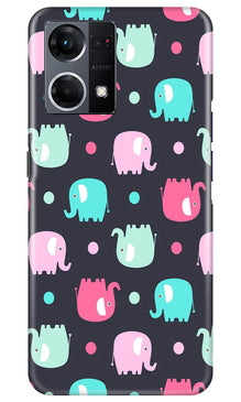 Elephant Baground Mobile Back Case for Oppo F12 Pro (Design - 44)