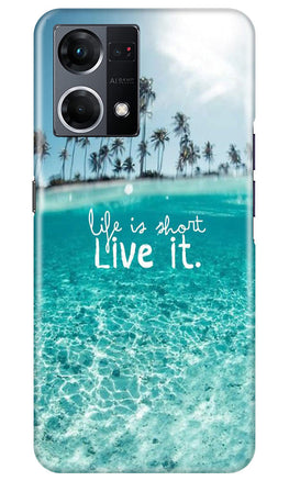Life is short live it Case for Oppo F12 Pro