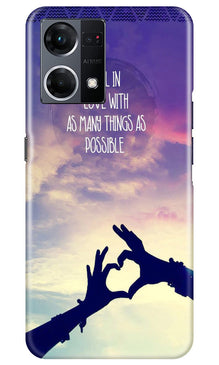 Fall in love Mobile Back Case for Oppo F12 Pro (Design - 50)
