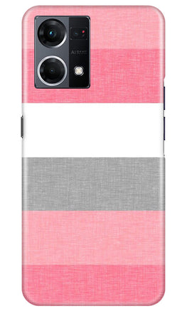 Pink white pattern Case for Oppo F12 Pro