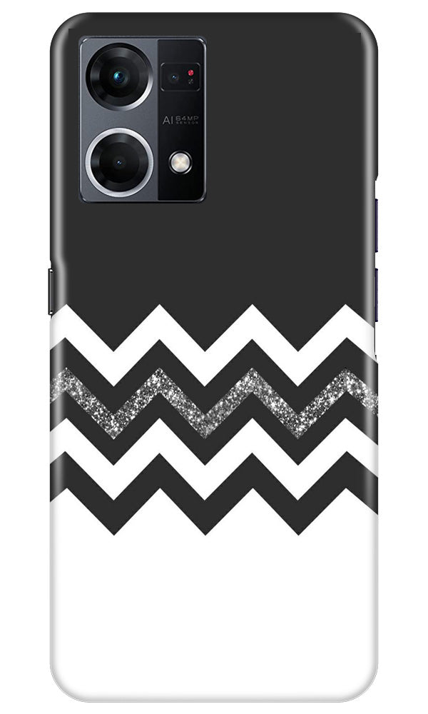 Black white Pattern2Case for Oppo F12 Pro