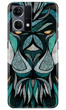 Lion Mobile Back Case for Oppo F12 Pro (Design - 97)