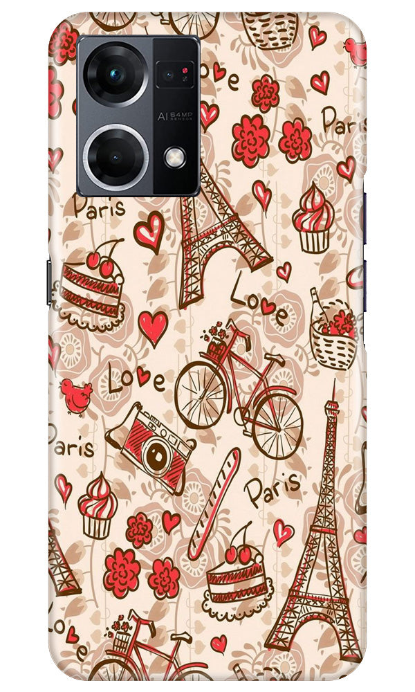 Love Paris Case for Oppo F12 Pro  (Design - 103)