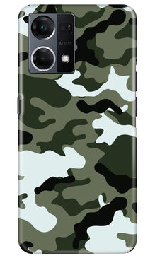 Army Camouflage Mobile Back Case for Oppo F12 Pro  (Design - 108)
