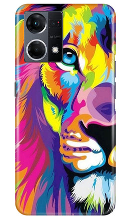 Colorful Lion Case for Oppo F12 Pro(Design - 110)
