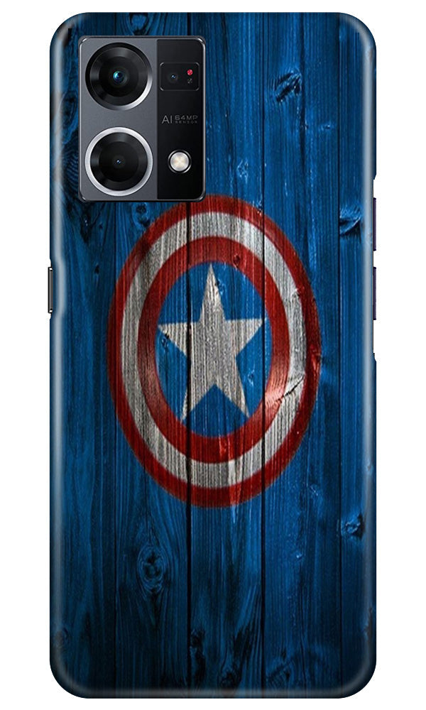 Captain America Superhero Case for Oppo F12 Pro  (Design - 118)