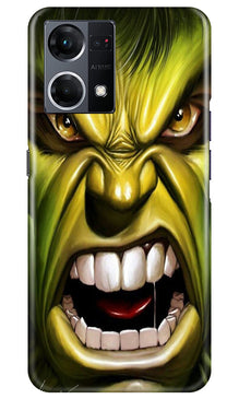Hulk Superhero Mobile Back Case for Oppo F12 Pro  (Design - 121)