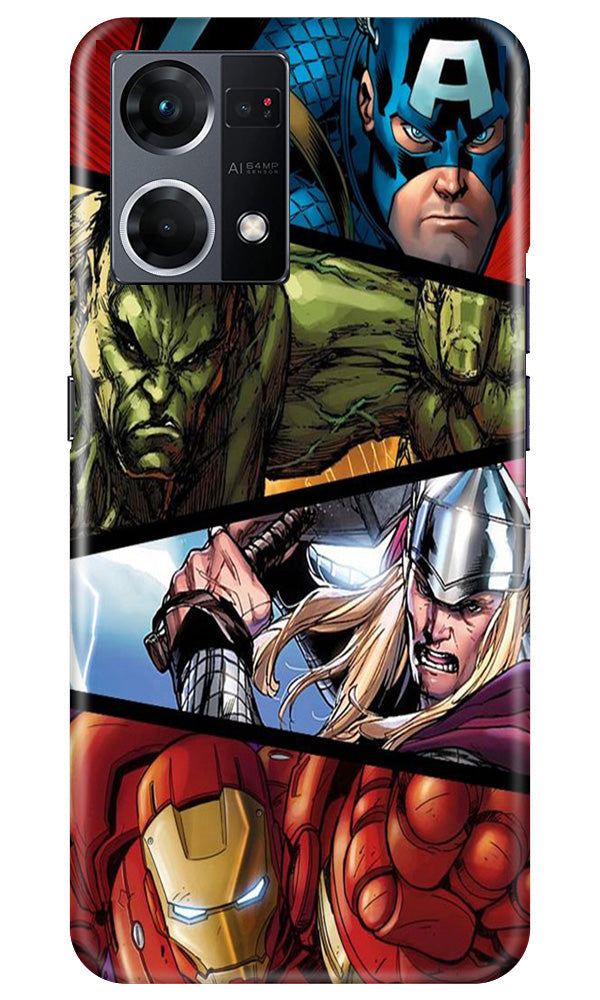 Avengers Superhero Case for Oppo F12 Pro  (Design - 124)