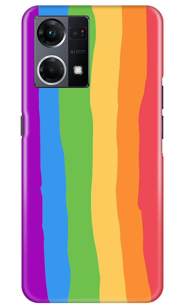 Multi Color Baground Case for Oppo F12 Pro  (Design - 139)