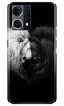 Dark White Lion Case for Oppo F12 Pro  (Design - 140)