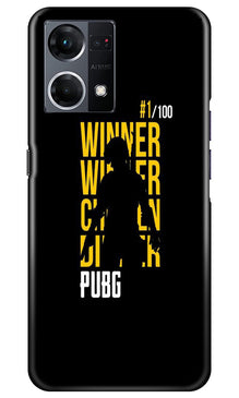 Pubg Winner Winner Mobile Back Case for Oppo F12 Pro  (Design - 146)