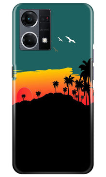 Sky Trees Mobile Back Case for Oppo F12 Pro (Design - 160)