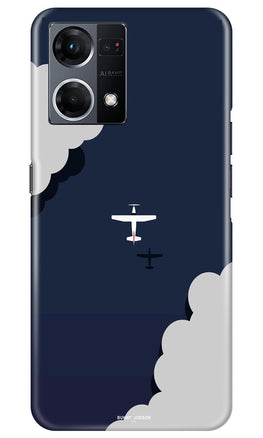 Clouds Plane Case for Oppo F12 Pro (Design - 165)