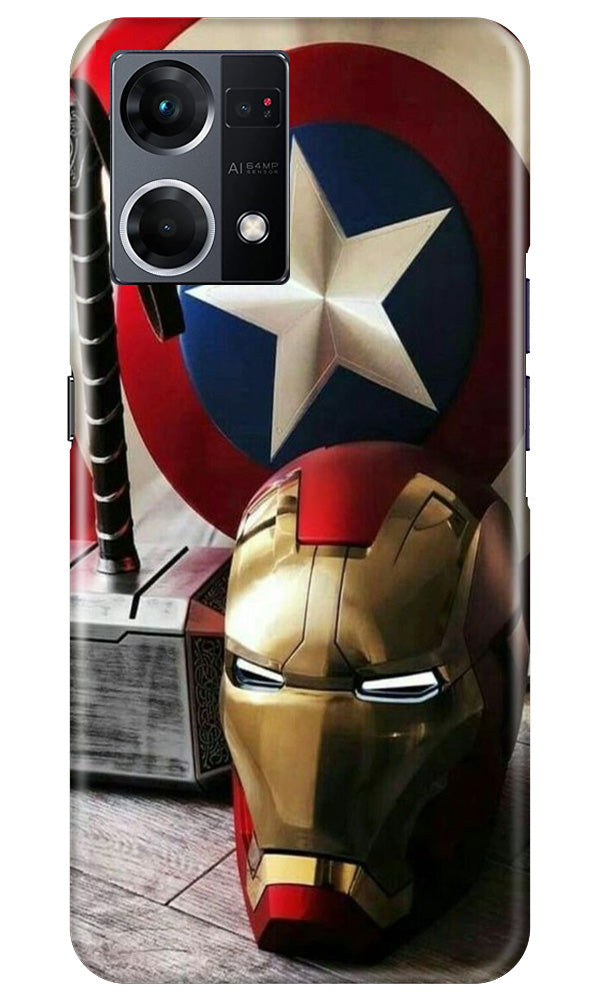 Captain America Shield Case for Oppo F12 Pro (Design No. 222)