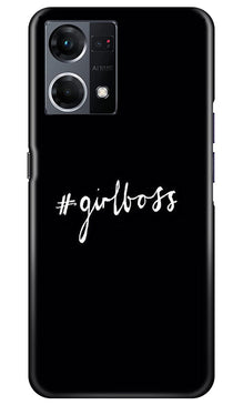 Like a Girl Boss Mobile Back Case for Oppo F12 Pro (Design - 234)