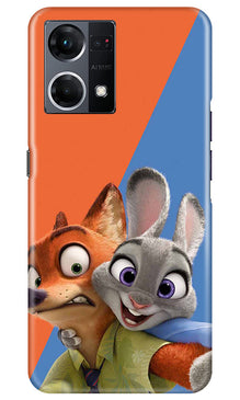 Cartoon Mobile Back Case for Oppo F12 Pro (Design - 306)