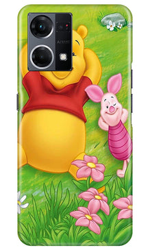 Winnie The Pooh Mobile Back Case for Oppo F12 Pro (Design - 308)