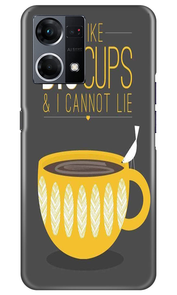 Big Cups Coffee Mobile Back Case for Oppo F12 Pro (Design - 312)