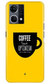 Coffee Optimism Mobile Back Case for Oppo F12 Pro (Design - 313)