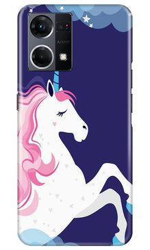 Unicorn Mobile Back Case for Oppo F12 Pro (Design - 324)