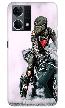 Biker Mobile Back Case for Oppo F12 Pro (Design - 342)