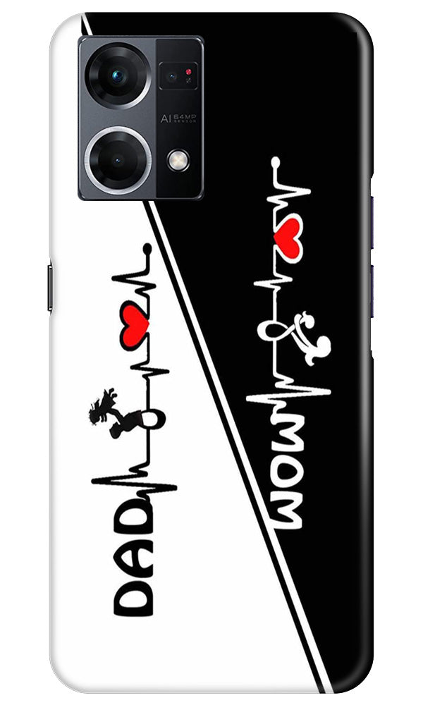 Love Mom Dad Mobile Back Case for Oppo F12 Pro (Design - 344)