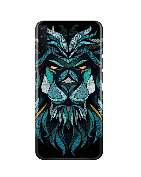 Lion Mobile Back Case for Oppo F15(Design - 314)