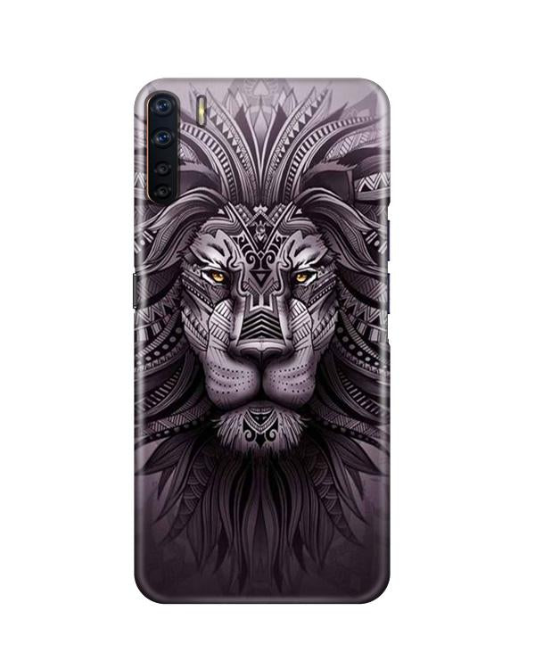 Lion Mobile Back Case for Oppo F15(Design - 315)