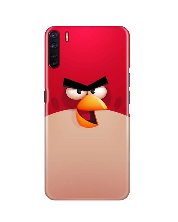 Angry Bird Red Mobile Back Case for Oppo F15  (Design - 325)