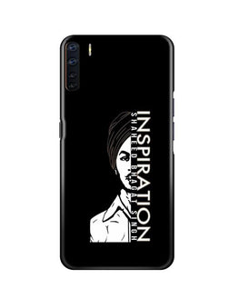 Bhagat Singh Mobile Back Case for Oppo F15(Design - 329)