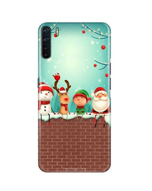 Santa Claus Mobile Back Case for Oppo F15  (Design - 334)