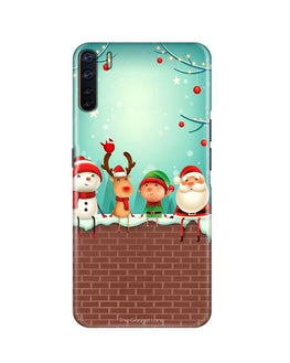 Santa Claus Mobile Back Case for Oppo F15(Design - 334)