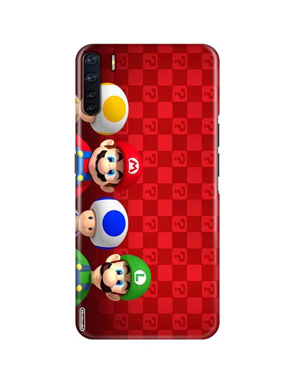 Mario Mobile Back Case for Oppo F15  (Design - 337)