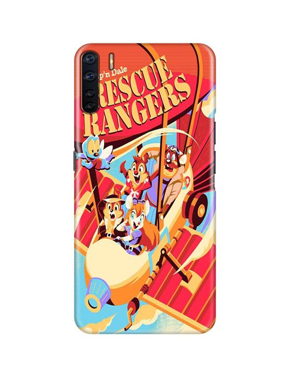 Rescue Rangers Mobile Back Case for Oppo F15  (Design - 341)