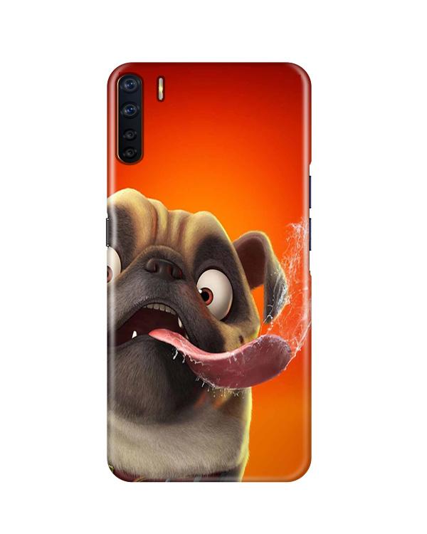 Dog Mobile Back Case for Oppo F15(Design - 343)